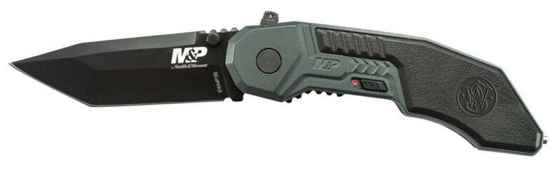 Smith and Wesson M&P M.A.G.I.C. 7,6 cm assisted taschenmesser aluminium gummi grau