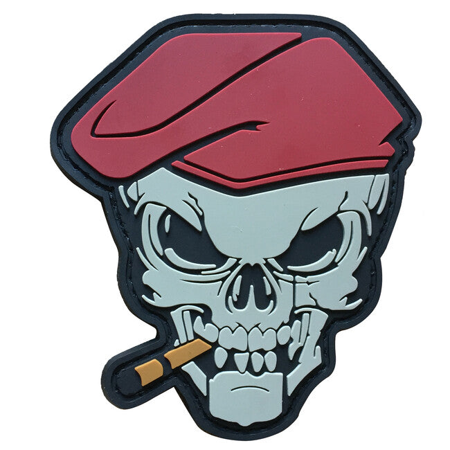 WARAGOD Rauchender Totenkopf PVC Aufnäher