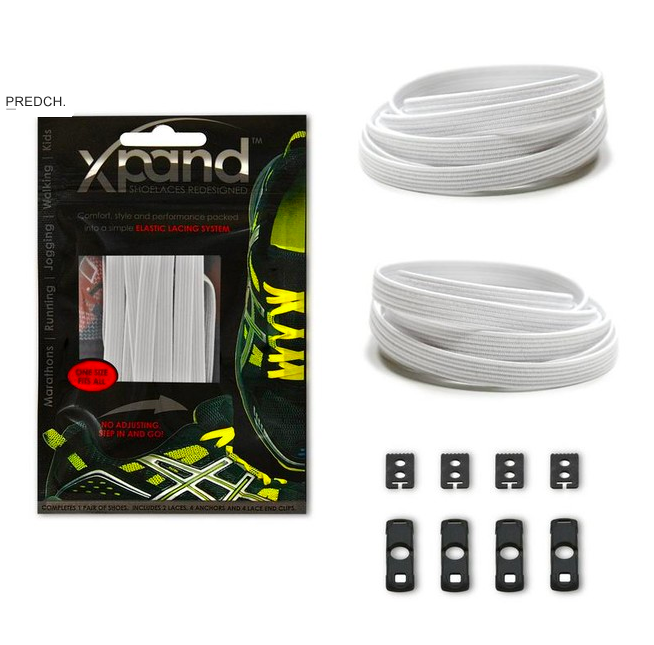 Xpand Elastic šnúrky do topánok, biela