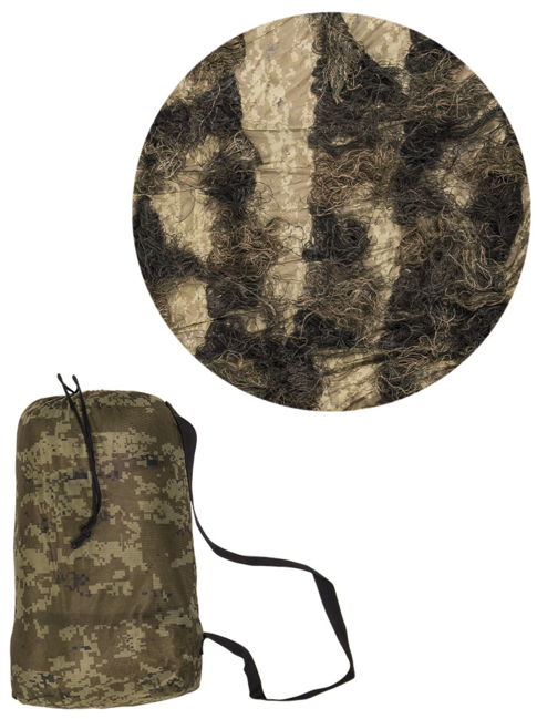 Mil-Tec Ghillie Tarnnetz, woodland 1,4x1 m