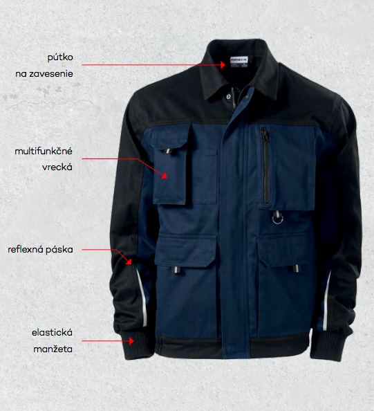 Rimeck Woody Men's Work Jacket, Navy Blue