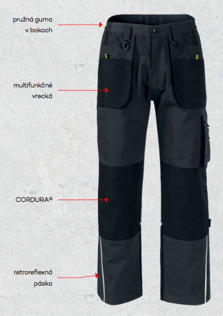 Rimeck Ranger Cordura® herren-Arbeitshose, grau