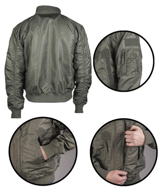Mil-Tec US Tactical Pilotjacke, oliv