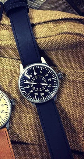 Mil-Tec Retro Fliegeruhr, schwarz