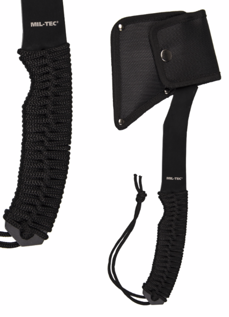 Mil-Tec Taktische Paracord Axt, schwarz 36cm