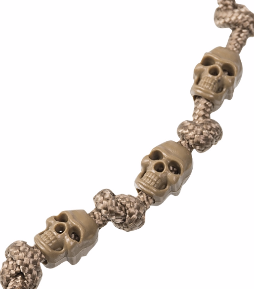 Mil-Tec Skull Kordelstopper, 10 Stück, coyote