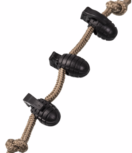 Mil-Tec Handgranate Kordelstopper 10 Stück schwarz