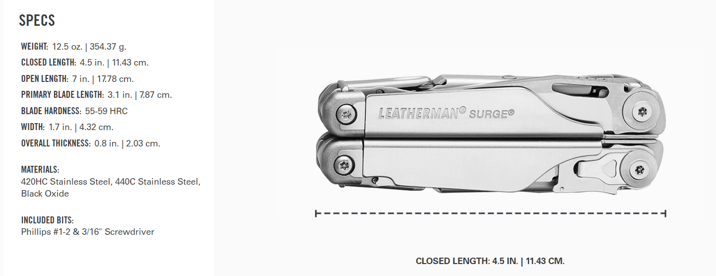 Leatherman Surge Black