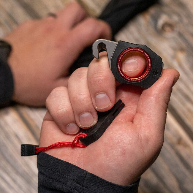 SOG Rapid Rescue Fixed Knife - schwarz + rot