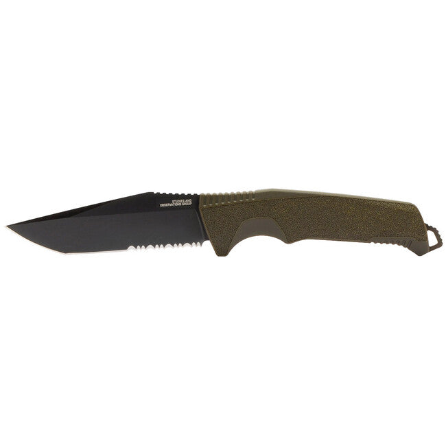 SOG Trident FX Feststehendes Messer - OD Grün - Teilweise Serr