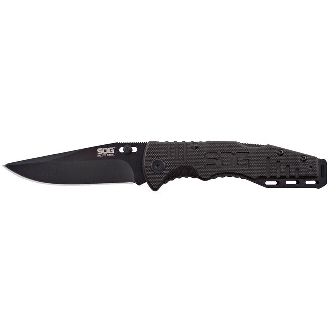 Sog Salute Mini schließmesser - Black Oxide, g10
