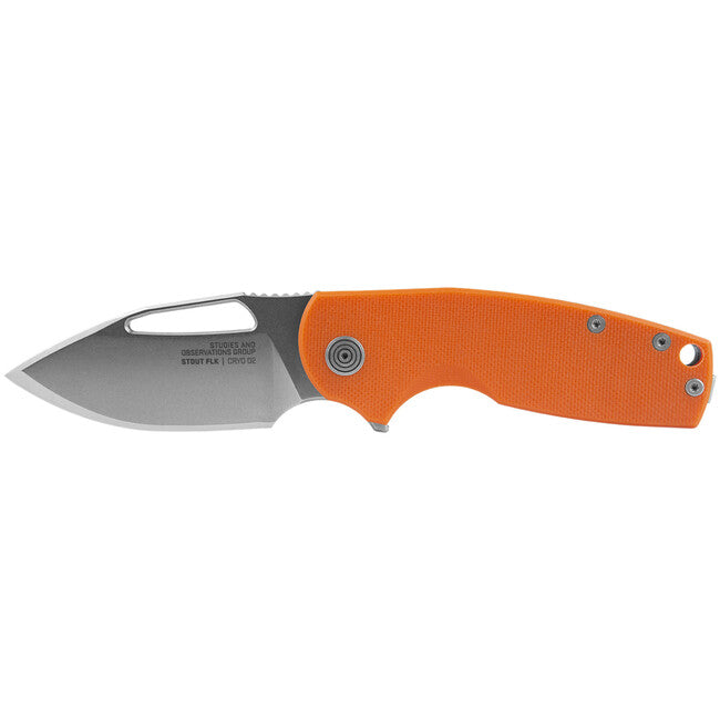 SOG Stout FLK schließmesser - Org + Stonewash
