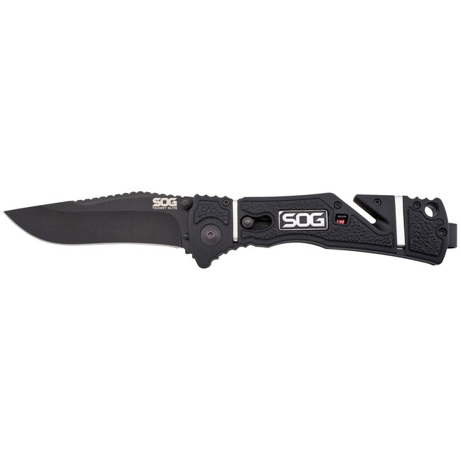 SOG Trident Elite schließmesser - schwarz tini