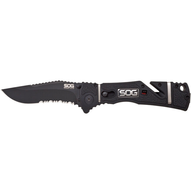 SOG Trident Elite- Teil Serr, Schwarz TiNi