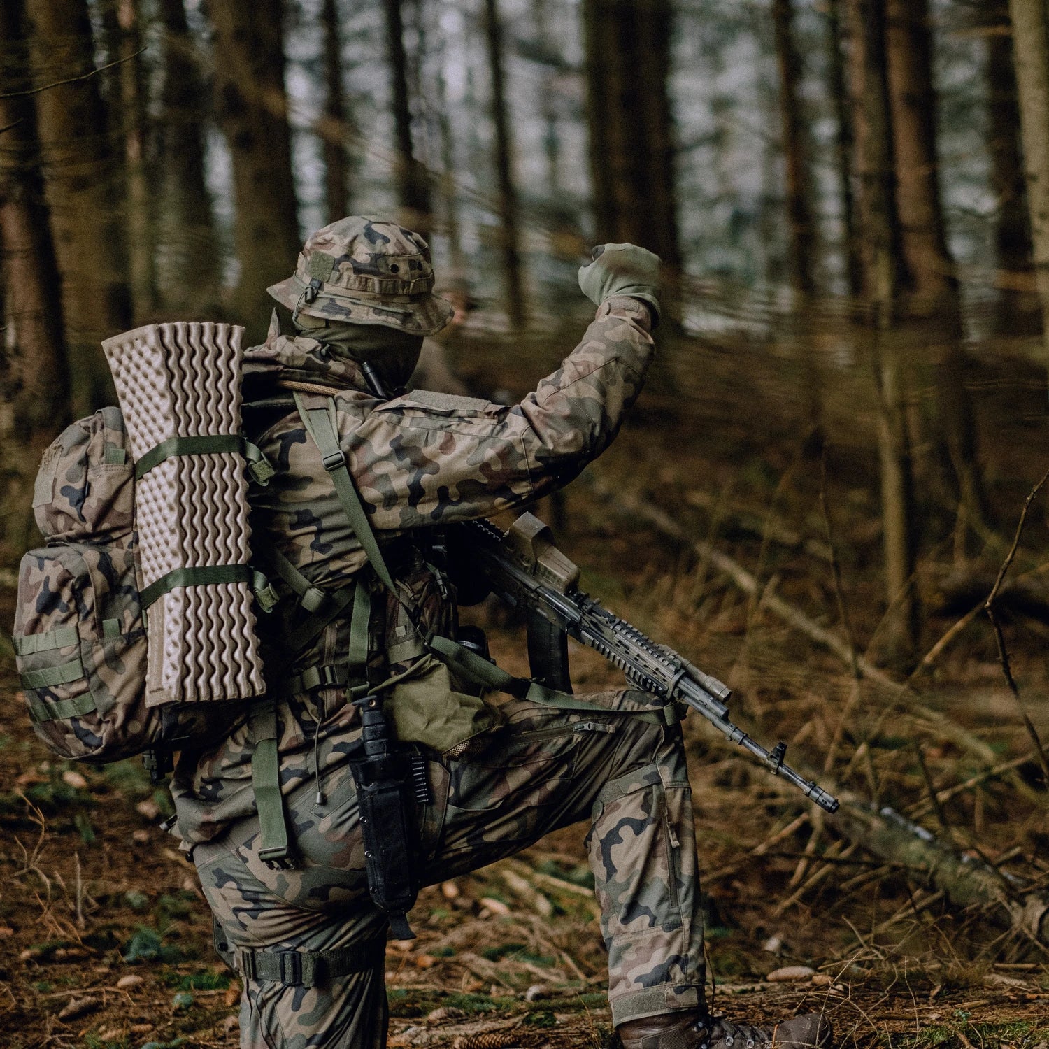 Helikon-Tex MBDU nohavice NyCo Ripstop, PenCott WildWood™ – v použití 2