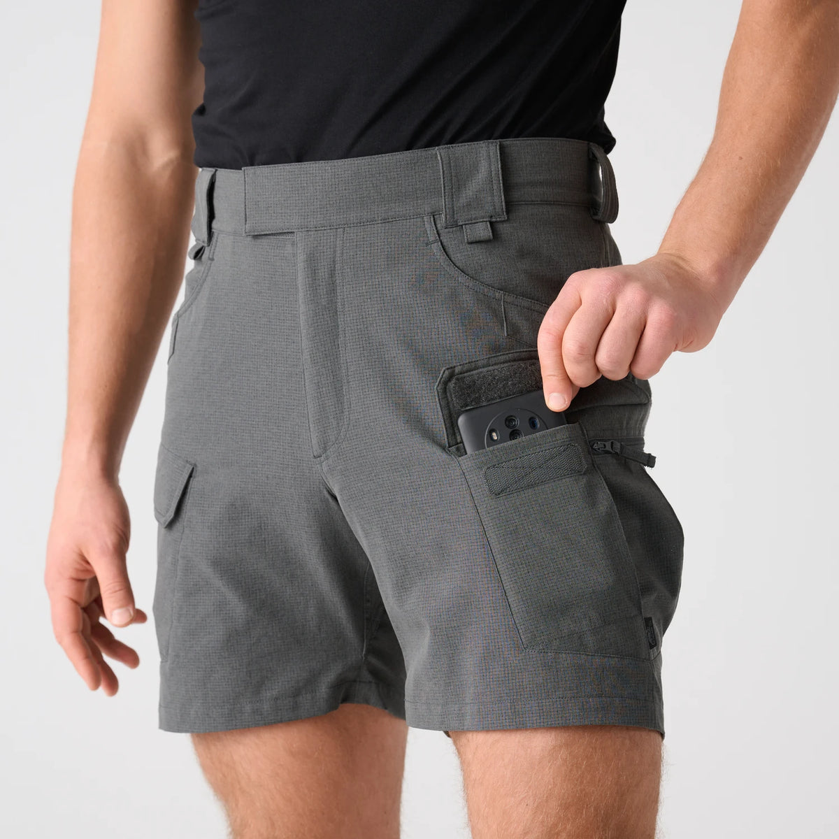 Helikon-Tex OTS Ultra AeroTech kraťasy, shadow grey – detail 2