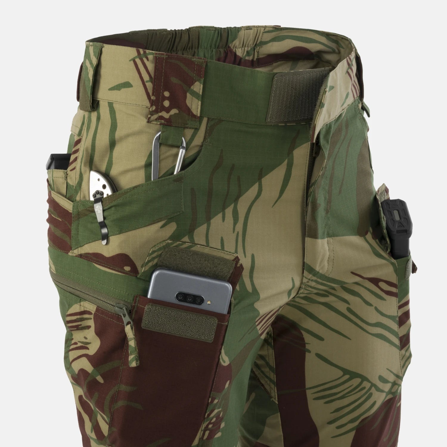 Helikon-Tex UTS 6" krátke nohavice, Rhodesian Camo – detail 1