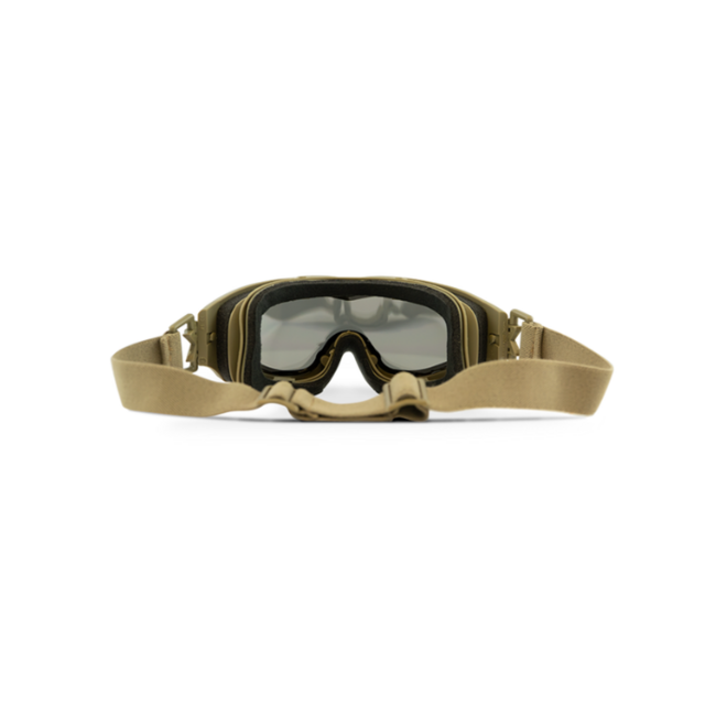 WILEY X SPEAR taktische Brille, rauchfarbene + klare Gläser / matter sandfarbener Rahmen