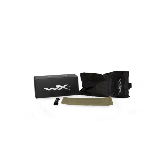 WILEY X SPEAR taktische Brille, rauchfarbene + klare Gläser / matter sandfarbener Rahmen