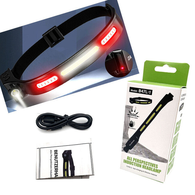 Speras B47S-1 wiederaufladbare stirnlampe, schwarz