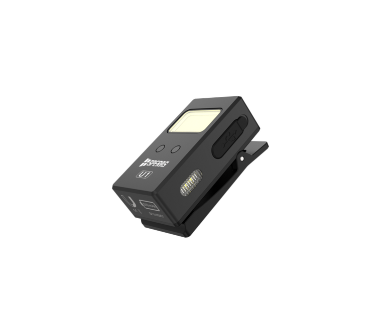 Speras U1 multifunctionale EDC taschenlampe mit clip schwarz