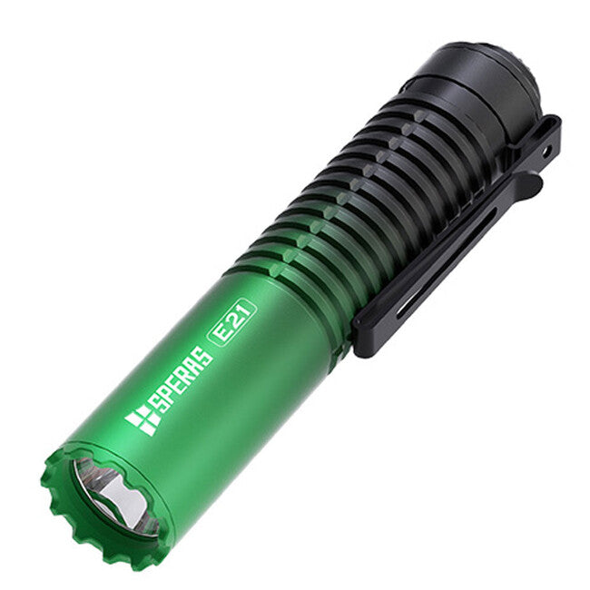 Speras E21 EDC wiederaufladbare taktische Taschenlampe 2000LM, Grün