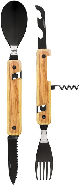 Akinod A02B00001 Multifunktions- sada 13h25, black mirror finish, olive wood