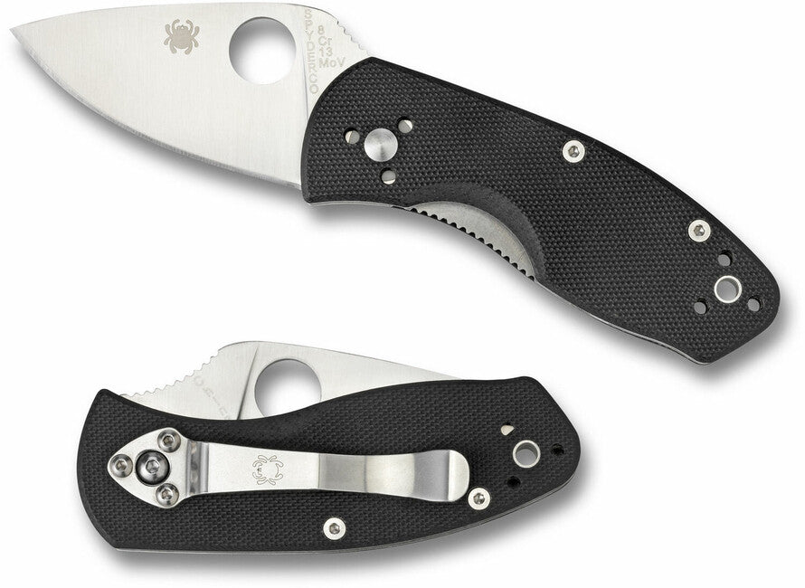 Spyderco Ambitious kleinstes taschenmesser 5,7 cm schwarz G10