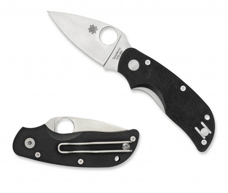 Spyderco Cat taschenmesser 6,3 cm schwarz G10