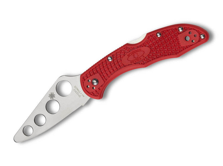 Spyderco Treningovy Messer Delica 4 Lightweight Trainer, rot