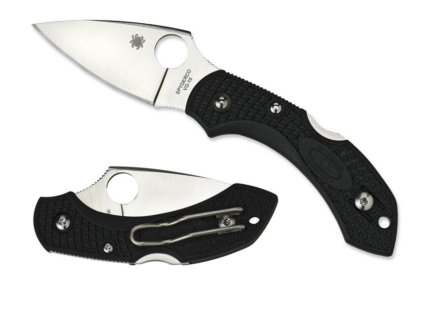 Spyderco Dragonfly 2 Lightweight Plain taschenmesser 5,7 cm schwarz FRN