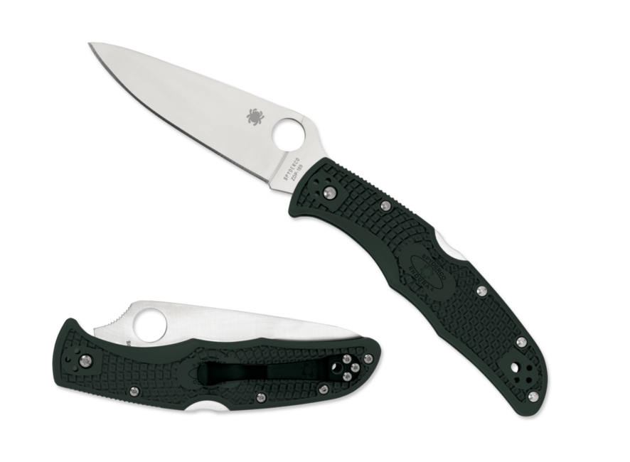 Spyderco Endura 4 Flat Gournd Racing Green taschenmesser 9,7 cm, grün, FRN