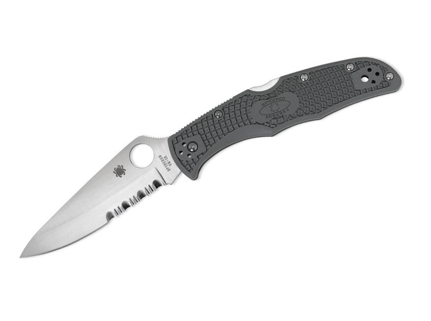 Spyderco Endura 4 Lightweight taschenmesser 9,5 cm, grün-grau, FRN
