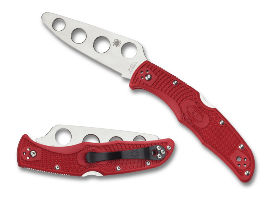 Spyderco Endura 4 Trainer Trainingsmesser 9,1 cm rot FRN