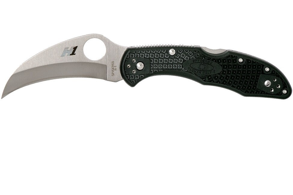 Spyderco Tasman Salt 2 Angelmesser 7,4 cm schwarz FRN