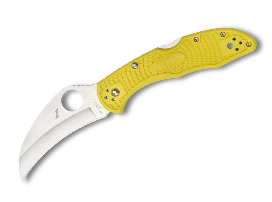 Spyderco Tasman Salt 2 Fischereimesser 7,4 cm gelb FRN
