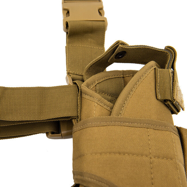 WARAGOD Volontär Oberschenkelholster für Waffe, coyote