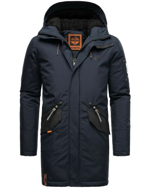 Stone Harbour RAGAAN herren-Winterjacke mit Kapuze, marineblau