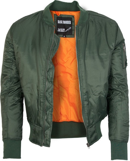 Surplus bunda bomber Prechodná, olivová