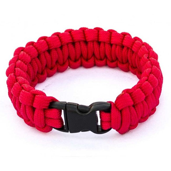 O&T Armband paracord Kunststoff- pracka, rot