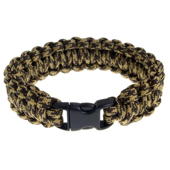 O&T Armband paracord Kunststoff- pracka, khaki-braun