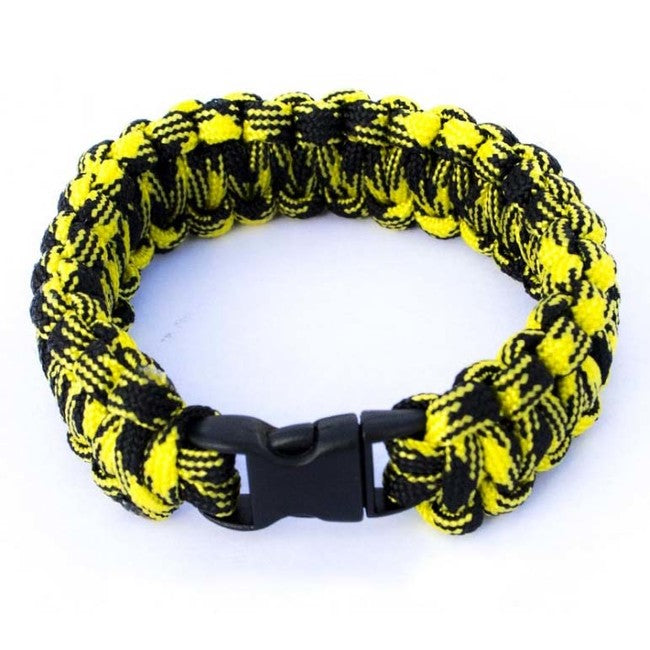 O&T Armband paracord Kunststoff- pracka zlto-schwarz