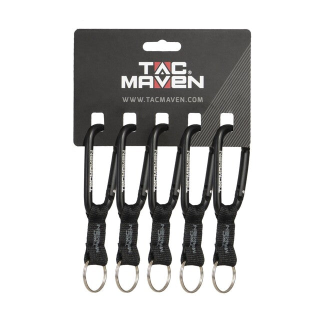 Tac Maven Karabiner s Anhänger 8mm, schwarz