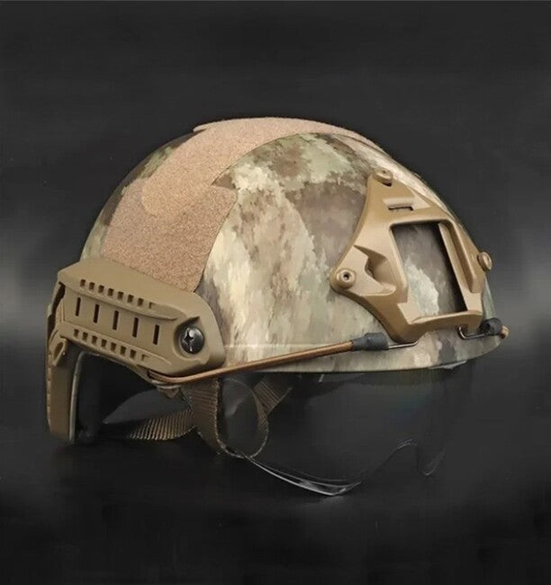 DRAGOWA Tactical Taktická helma Fast MH s okuliarmi Charger, AT (bez certifikácie)