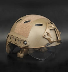 DRAGOWA Tactical Fast PJ taktischer Helm mit Brille Bolt, coyote (ohne Zertifizierung)