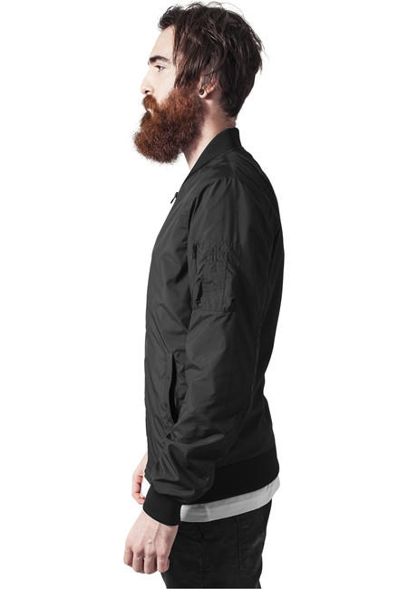 Urban Classics Light Bomber Jacket, Black