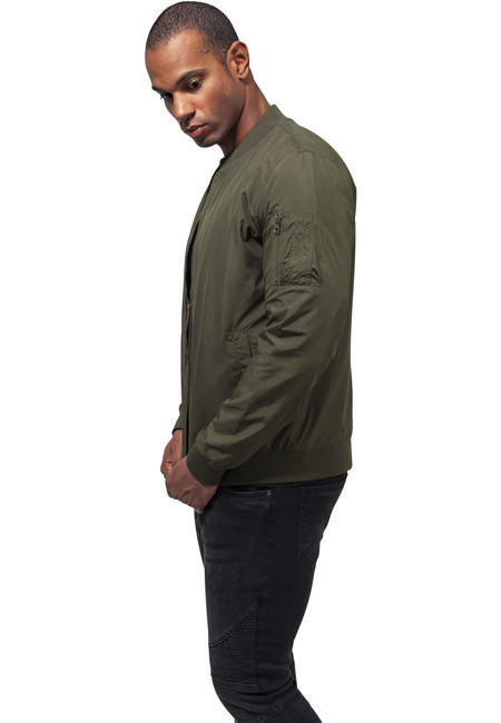 Urban Classics bunda Light Bomber, olivová
