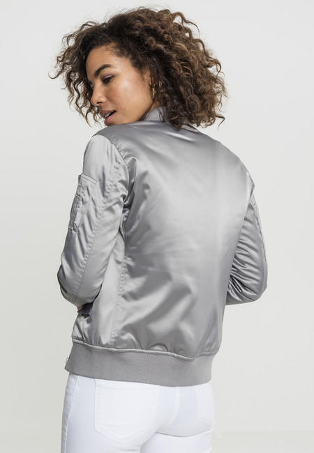 Urban Classics dámska saténová bomber bunda