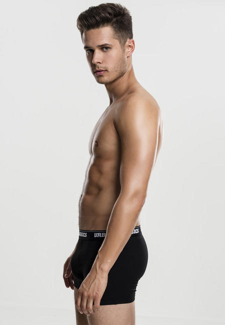 Urban Classics pánske boxerky, 2-PACK, čierne