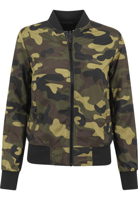 Urban Classics Women's Light Bomber Jacket, Camo